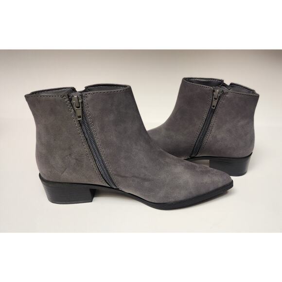 Worthington Brookdale Block Heel Pointed-toe Textured Ankle Boots Size 6.5M - Picture 10 of 12